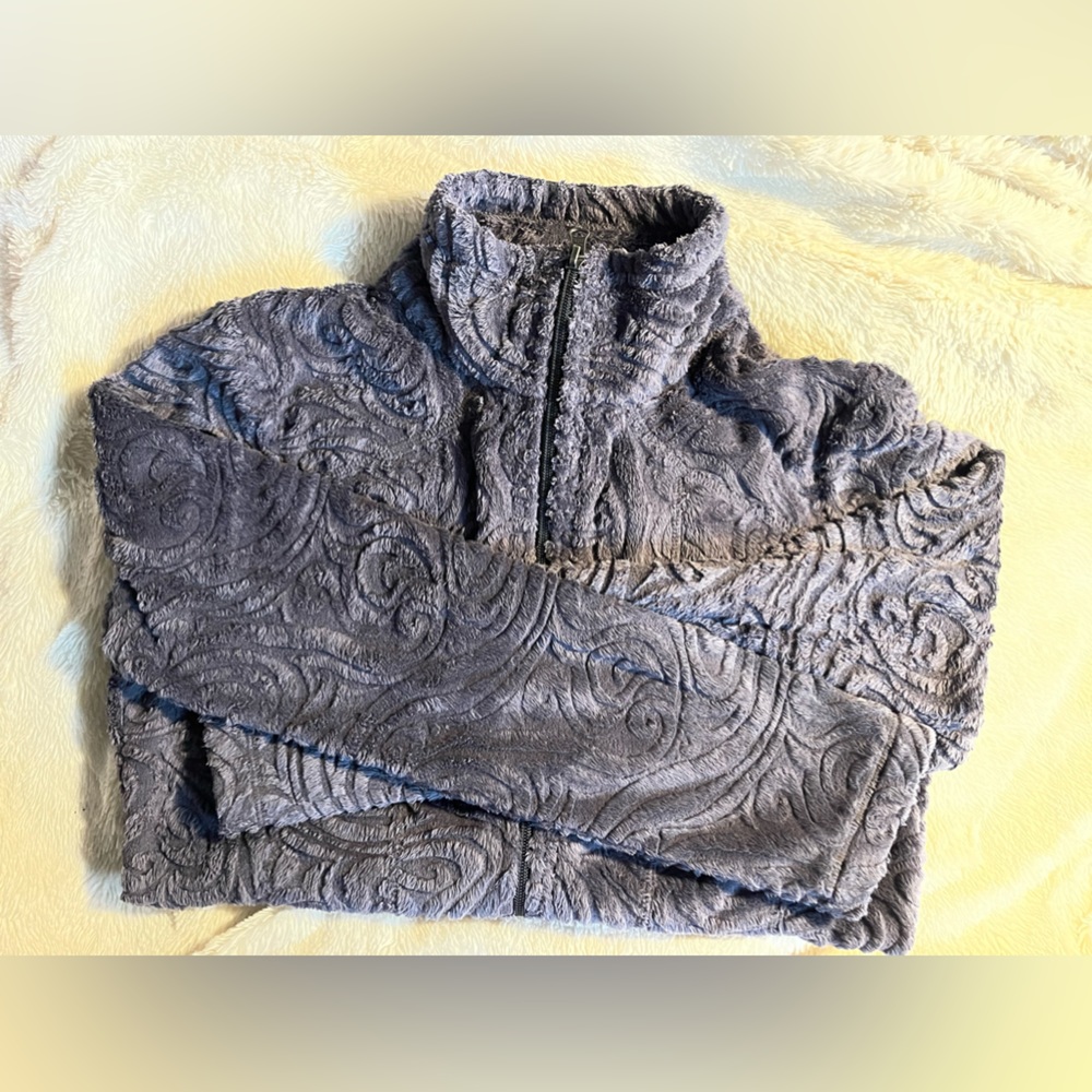 Athleta Half Zip Pullover Jacket Size S Black Gra… - image 2